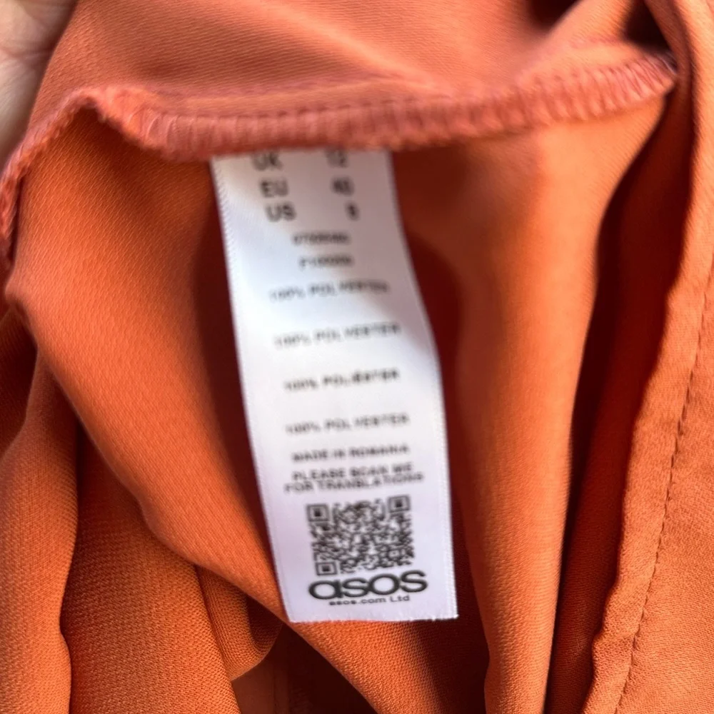 New with tags ASOS copper midi wrap dress size 8 - Picture 11 of 11